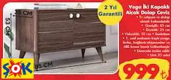 RUUM STORE VEGA İKİ KAPAKLI ALÇAK DOLAP CEVİZ RUUM STORE VEGA İKİ KAPAKLI ALÇAK DOLAP CEVİZ